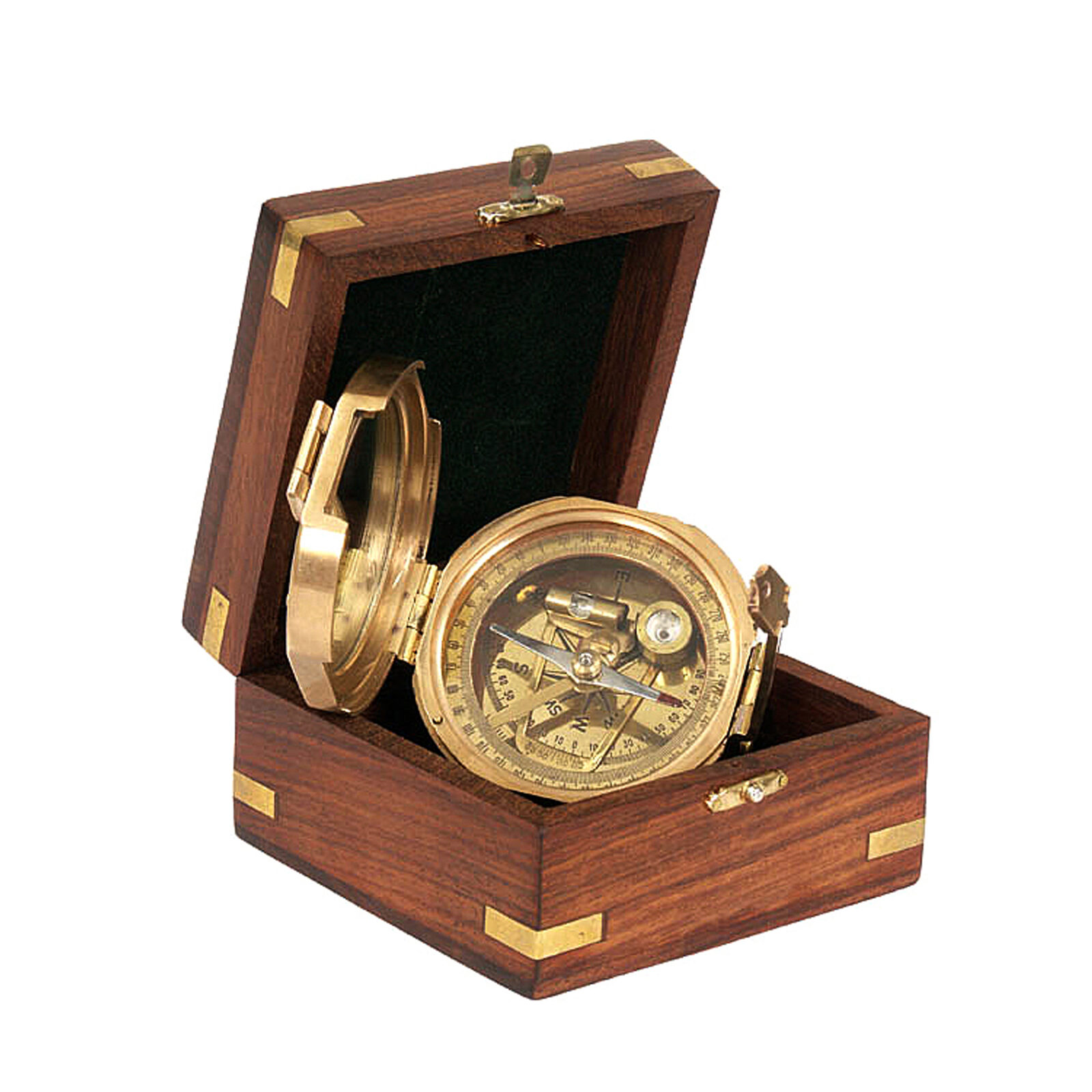 Origin Outdoors Classic Compass 'Sighting Mirror' Brass - Image 3