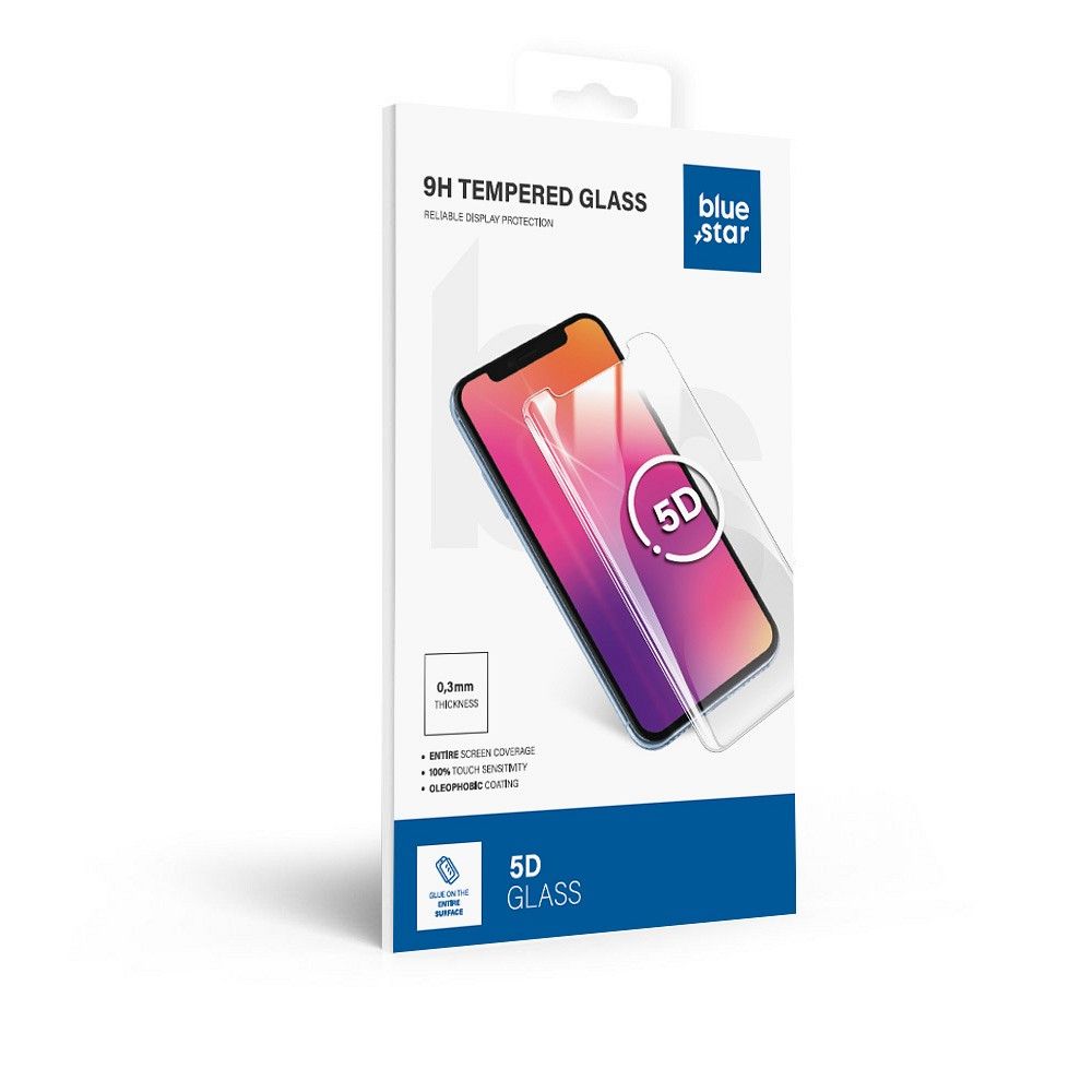 Tempered glass to Samsung Galaxy A17 4G / A17 5G / A16 4G / A16 5G / A18 (full glue / case friendly) Blue Star 5D black - Image 2
