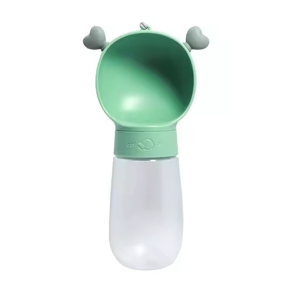 Dog outdoor drinking cup green