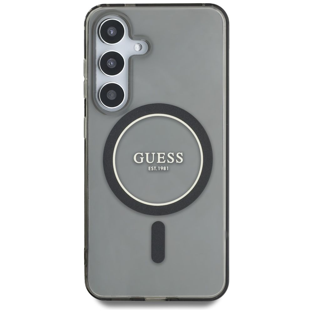 GUESS case for SAMSUNG S25 GUHMS25SHFGEREK (Magnetic IML Glitter Circle) black - Image 3