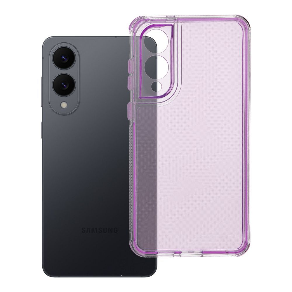 Case for Samsung S25 EDGE Matrix Clear light violet