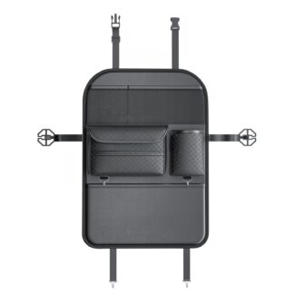 Car organizer for front seats with compartments D03 black
