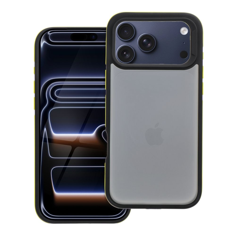 Case for iPhone 17 Pro Max / 18 Pro Max (low camera edge) Neo yellow