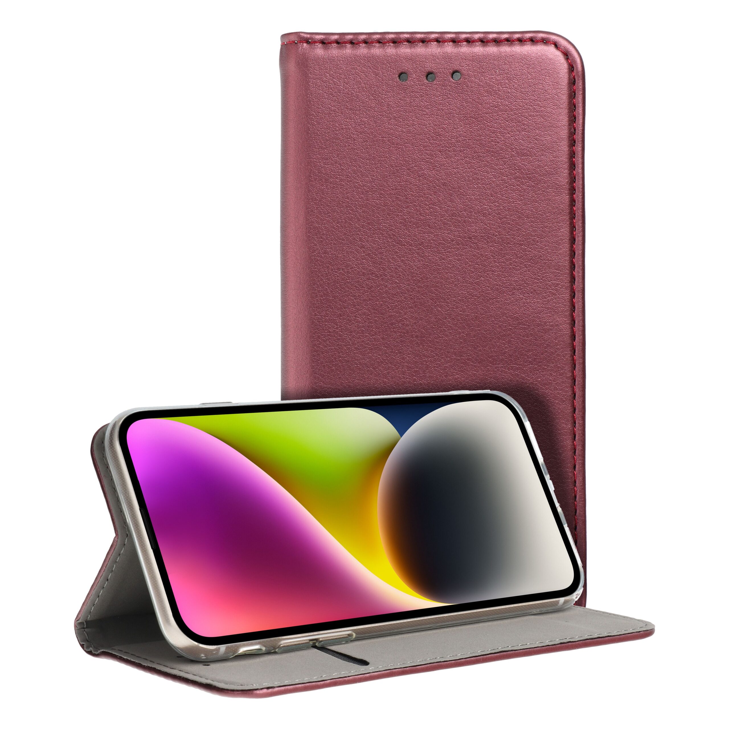 Flip case for iPhone 17 AIR Smart Magneto burgundy