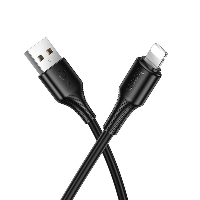 Cable USB A to Lightning Hoco 2,4A 1 m X120 black
