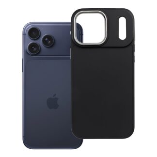 Case for iPhone 17 Pro Max / 18 Pro Max (low camera edge) Frame black