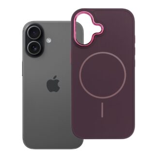 Case for iPhone 17 Frame Mag Cover compatible with MagSafe purple
