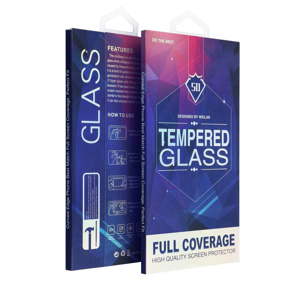 5D Full Glue Tempered Glass - for Honor 90 Pro black