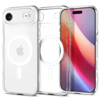SPIGEN case ULTRA HYBRID MAG compatible with MagSafe for IPHONE 17 Air clear white