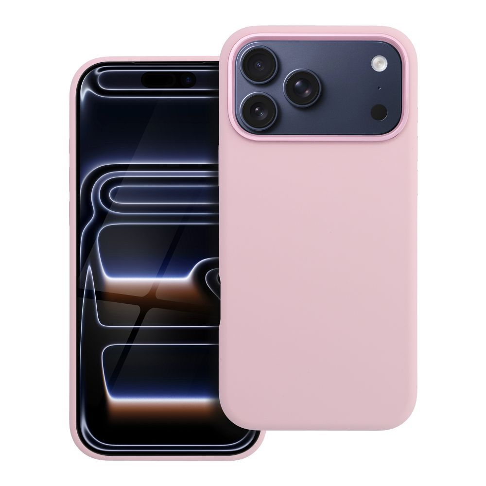 Case for iPhone 17 Pro Max / 18 Pro Max (low camera edge) Forcell F-Protect Frame Premium compatible with Magsafe pink