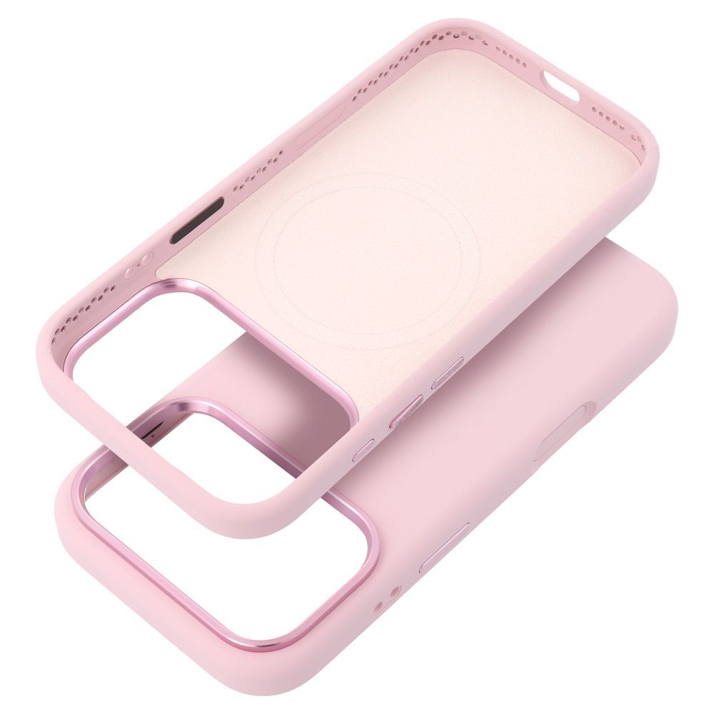Case for iPhone 17 Pro Max / 18 Pro Max (low camera edge) Forcell F-Protect Frame Premium compatible with Magsafe pink - Image 2