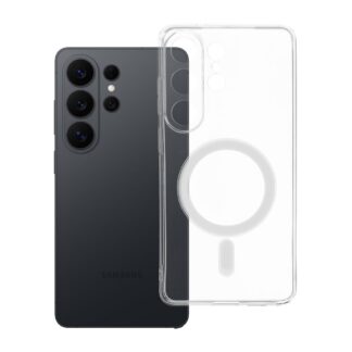 Case for Samsung S26 ULTRA Clear Case 2 mm Mag Cover compatible with MagSafe (camera protection) transparent