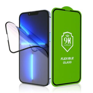 5D Full Glue Hybrid Glass for Samsung S26 Plus Bestsuit Flexible (Fingerprint Reader Compatible) Black