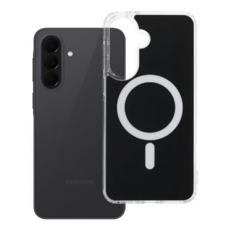 Case for Samsung A37 Clear Fusion Mag Cover compatible with MagSafe black