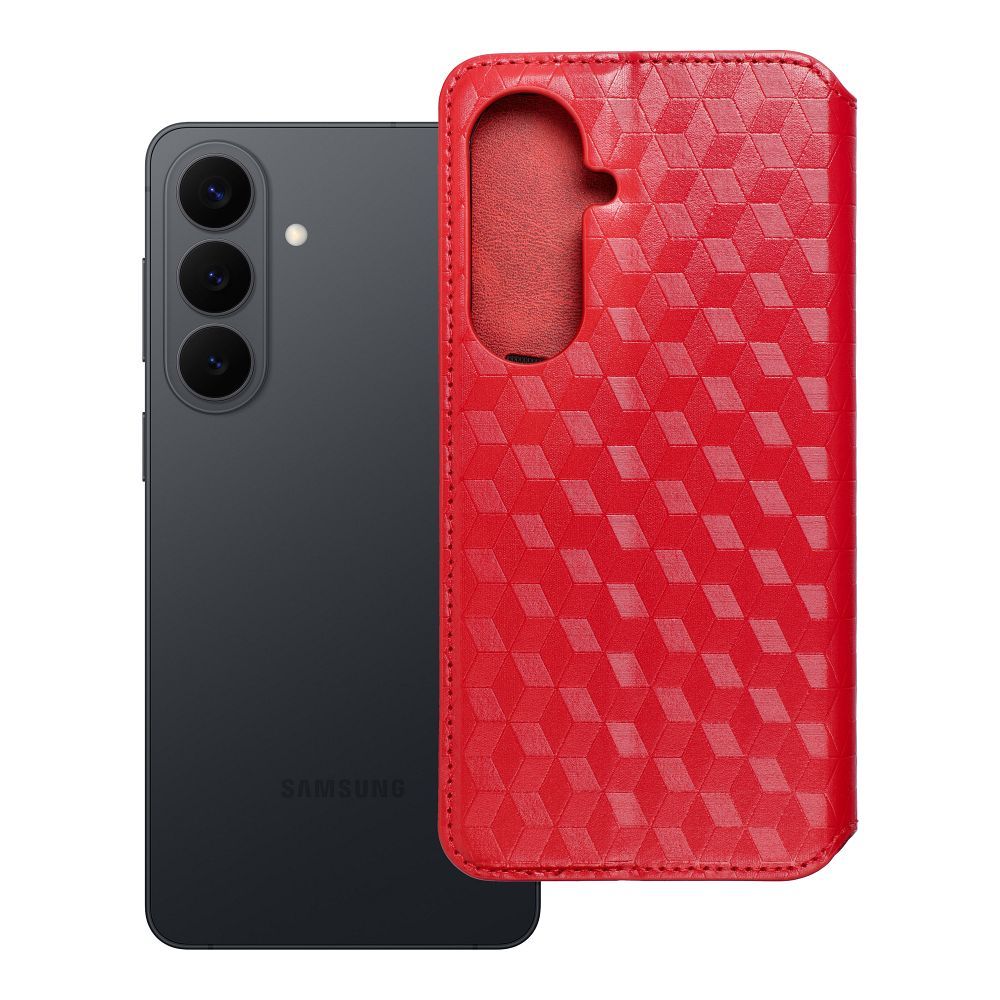 Flip case for Samsung S26 PLUS Cubic Book red