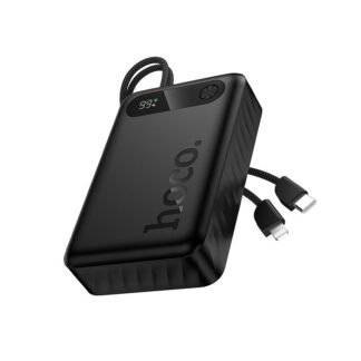 Powerbank Hoco 20000 mAh QC PD 2A 22,5W with built-in cables USB C + Lightning J171A black