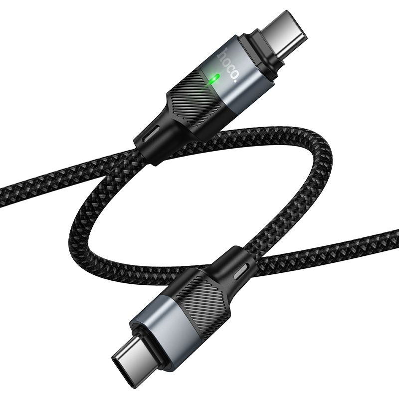 Magnetic Cable USB C to USB C Hoco QC3.0 PD 5A 240W 1,2 m U159 black - Image 3