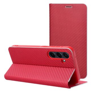 Flip case for Xiaomi Redmi 17 4G / 17 5G EU Luna Book Carbon red