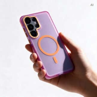 Case for Samsung S26 Forcell F-Protect Vivid Premium compatible with MagSafe purple
