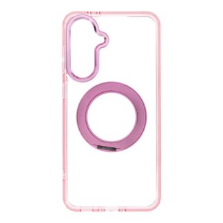 Case for Samsung A56 Frame Circle Stand compatible with MagSafe pink