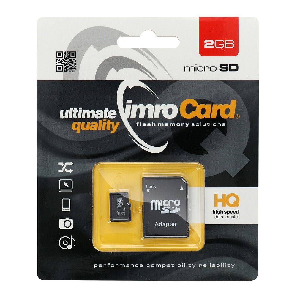 IMRO memory card microSD 2GB with adapter SD