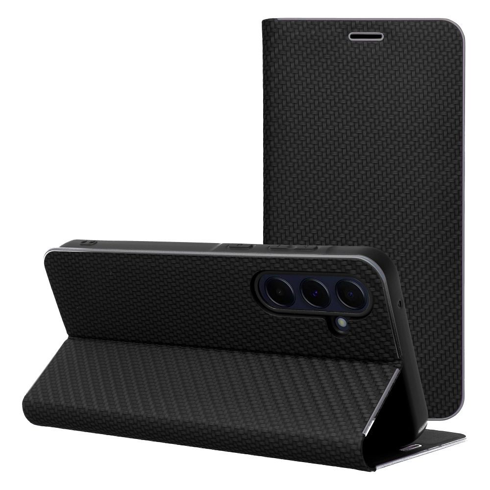 Flip case for Samsung A13 5G / A04S Luna Book Carbon black - Image 2