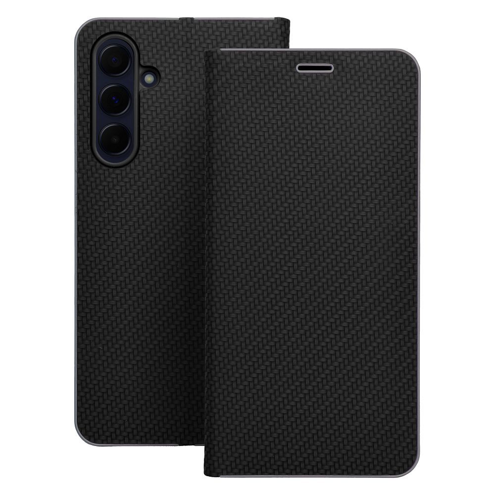 Flip case for Samsung A13 5G / A04S Luna Book Carbon black - Image 3