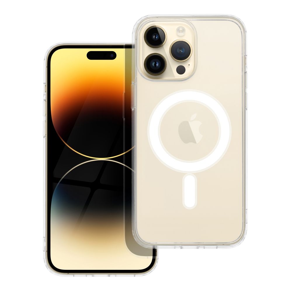 Case for iPhone 14 PRO MAX Clear Mag Cover (STR) compatible with MagSafe transparent