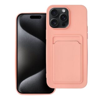Case for iPhone 15 PRO MAX Card Case pink