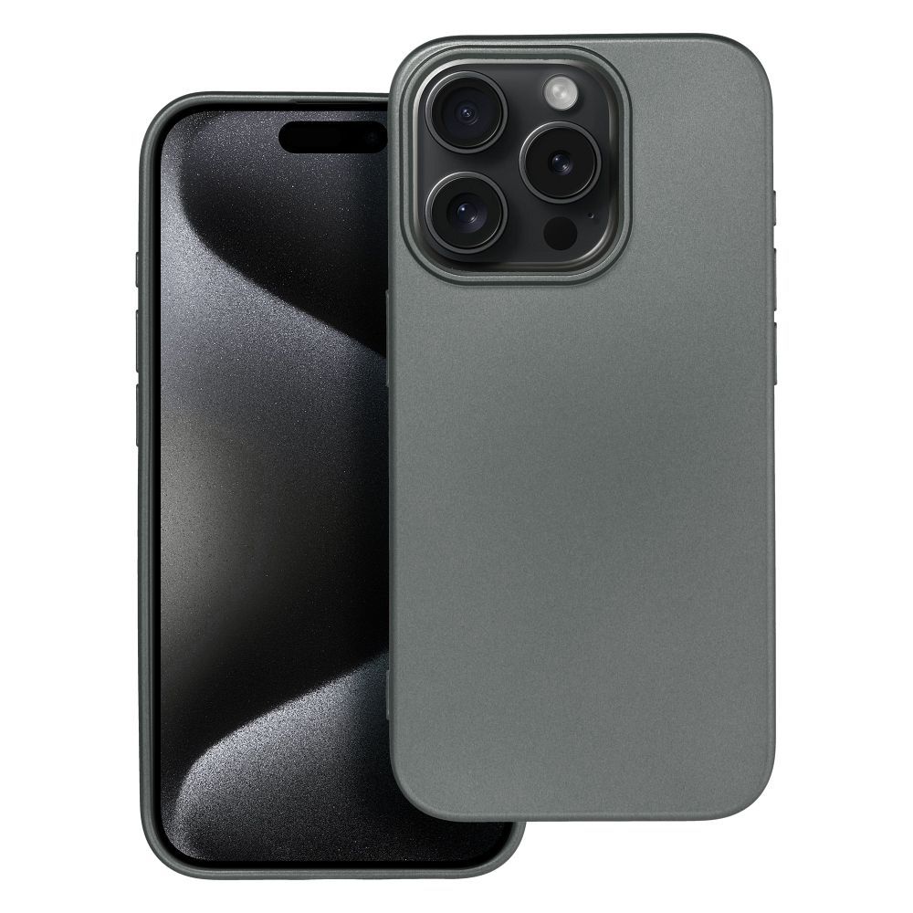 Case for iPhone 15 PRO Metallic gray