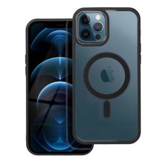 Case for iPhone 12 PRO MAX Color Edge Mag Cover compatible with MagSafe black
