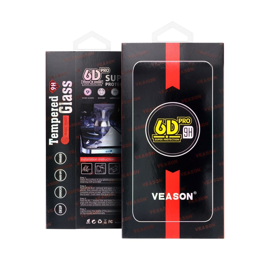 6D Veason Pro Glass - for Motorola G22 / E22s / E32 / E32s black