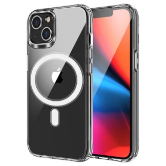 Case for iPhone 14 PLUS Clear Mag Cover (MID) compatible with MagSafe transparent