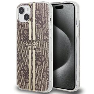 GUESS case for IPHONE 15 Plus GUHCP15MH4PSEGW (4G Gold Stripe) brown