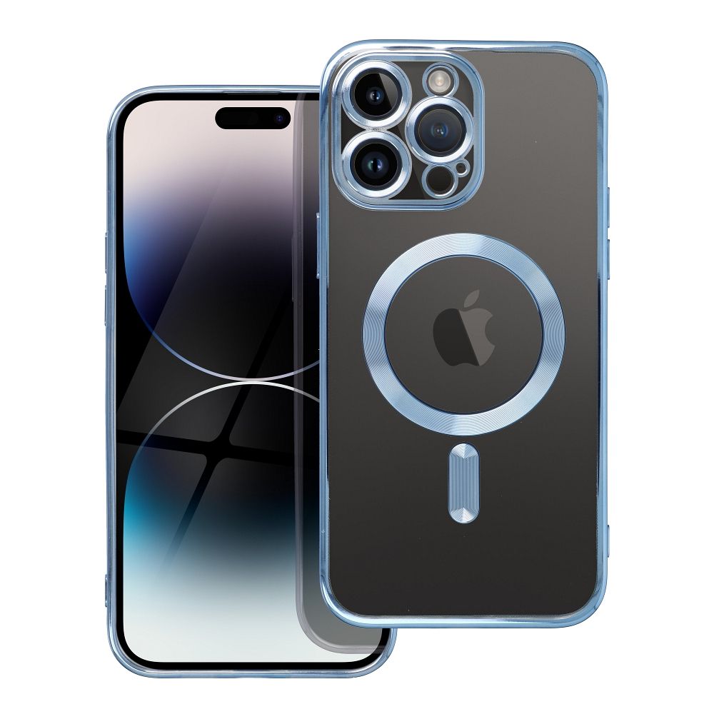 Case for iPhone 16 PRO MAX Electro Mag Cover compatible with MagSafe titanium blue