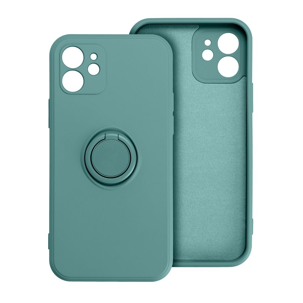 Case for iPhone 16 PLUS Silicone Ring green