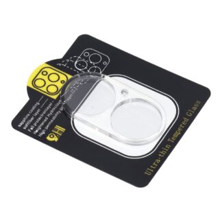 5D Full Glue Tempered Glass Camera Lens for iPhone 16 PLUS transparent
