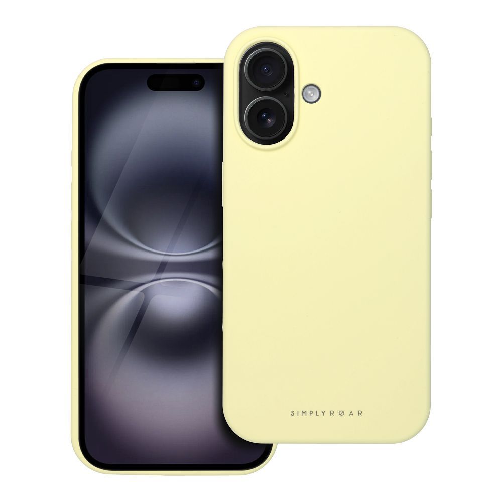ROAR case CLOUD SKIN for IPHONE 16 Light Yellow