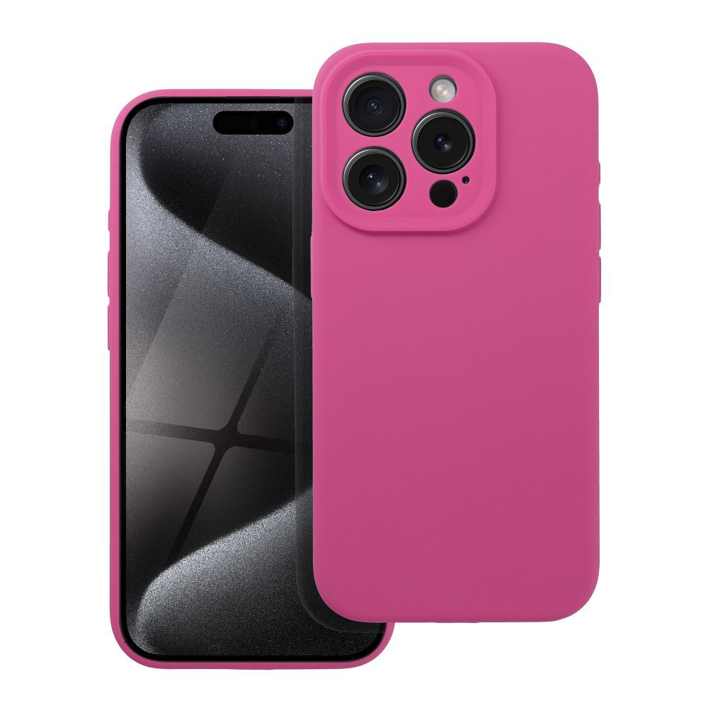 Case for iPhone 16 PRO MAX Silicone 2mm (camera protection) pink - Pilt 2