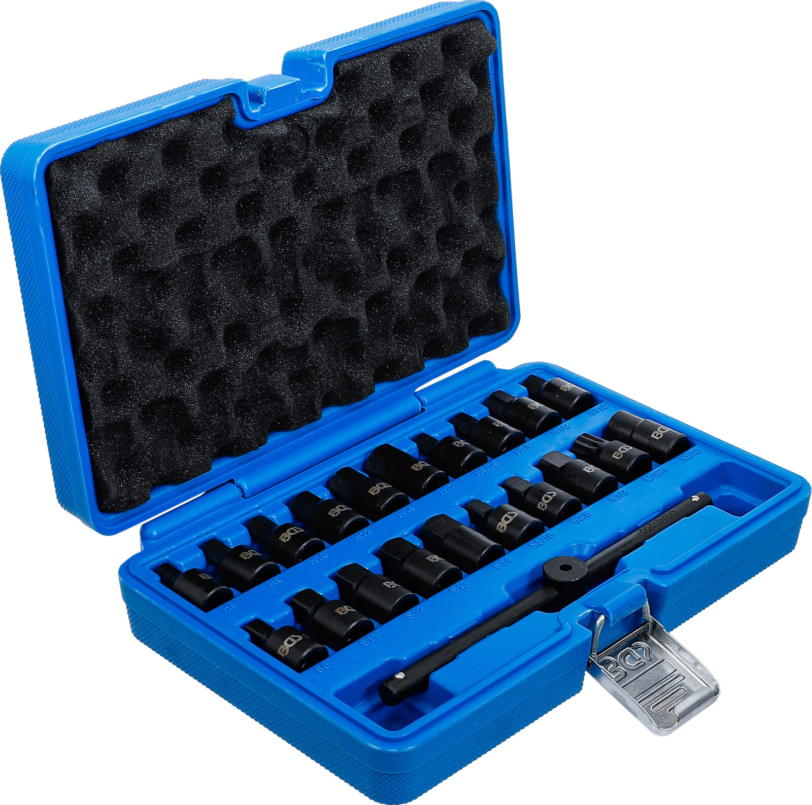 BGS technic Special Oil Drain Socket Set, 10 mm (3/8"), 21 pcs. - Image 2