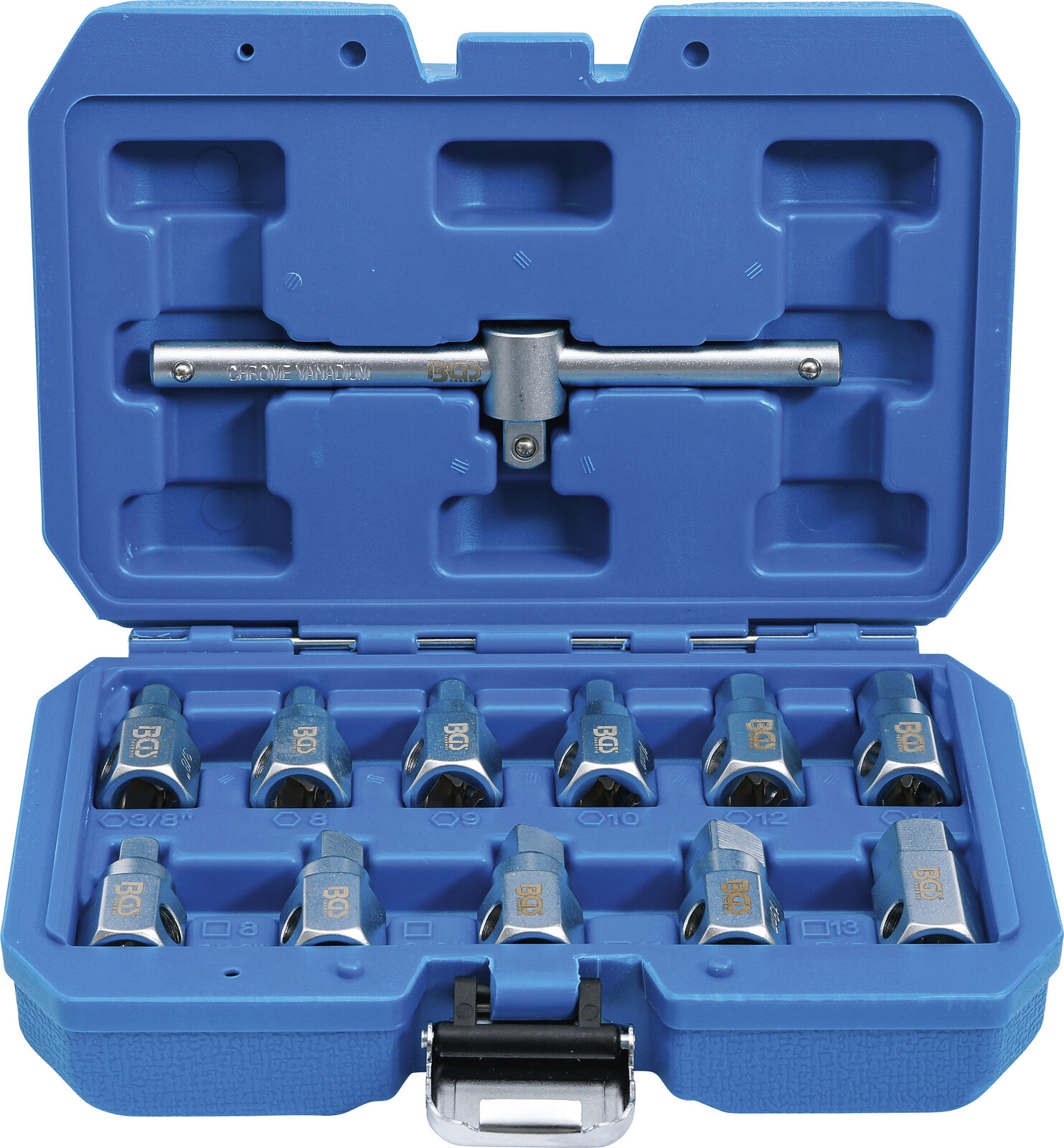 BGS technic Universal Oil Drain Socket Set, 12 pcs.