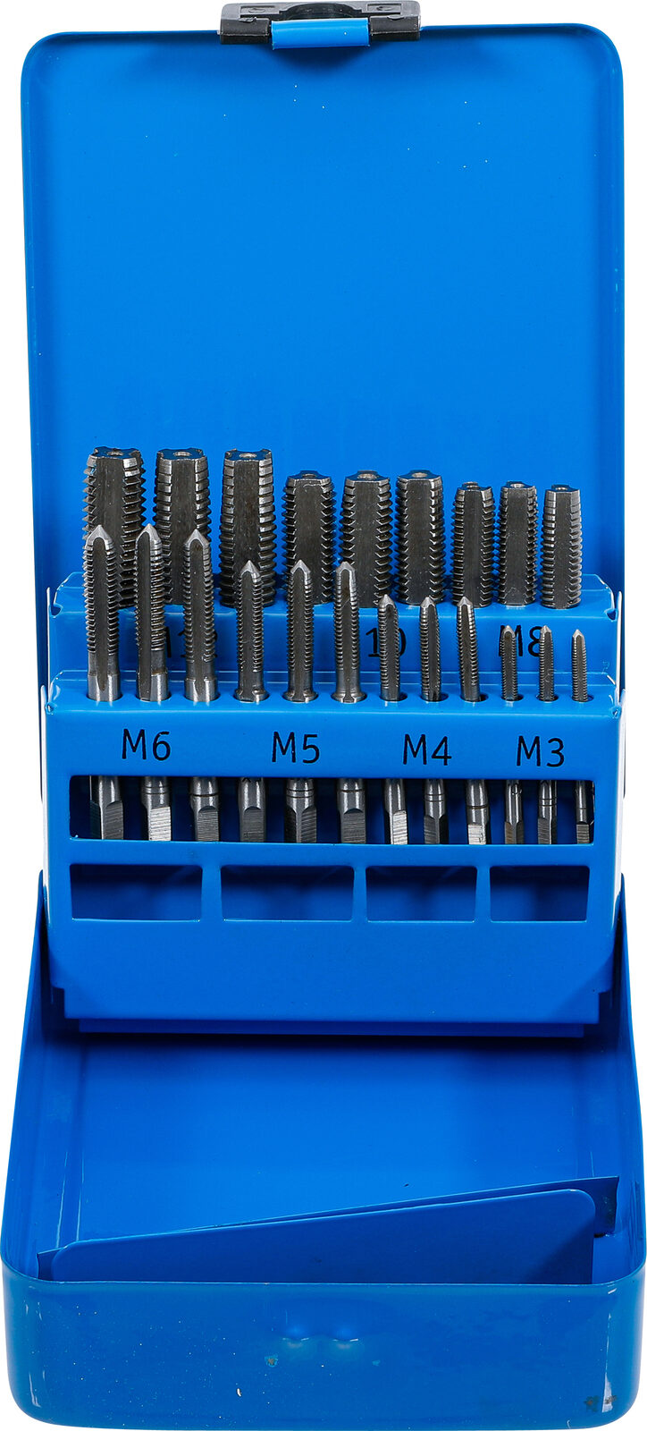 BGS technic Thread Cutting Set, M3 - M12, 21 pcs.