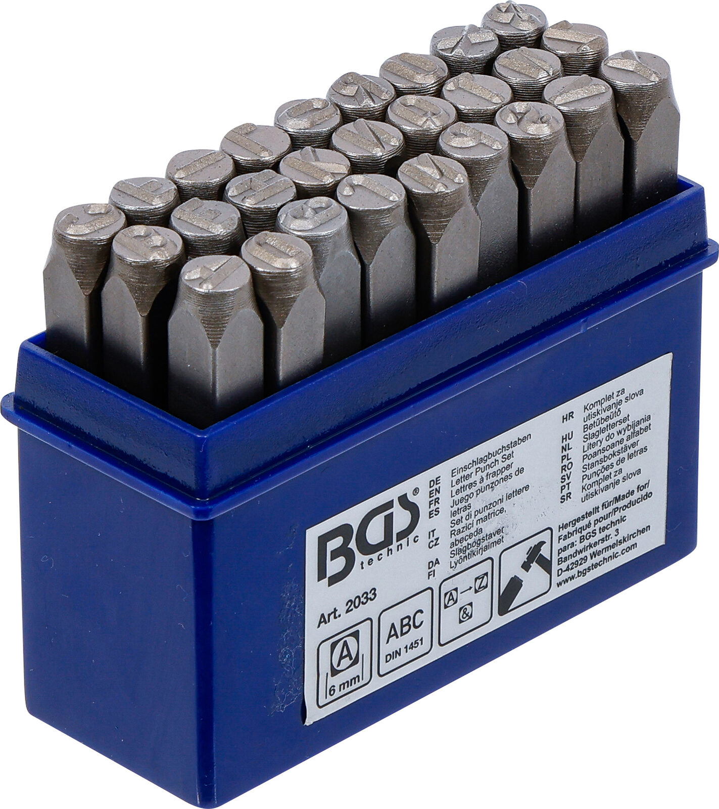 BGS technic Letter Punch Set, 6 mm - Image 3