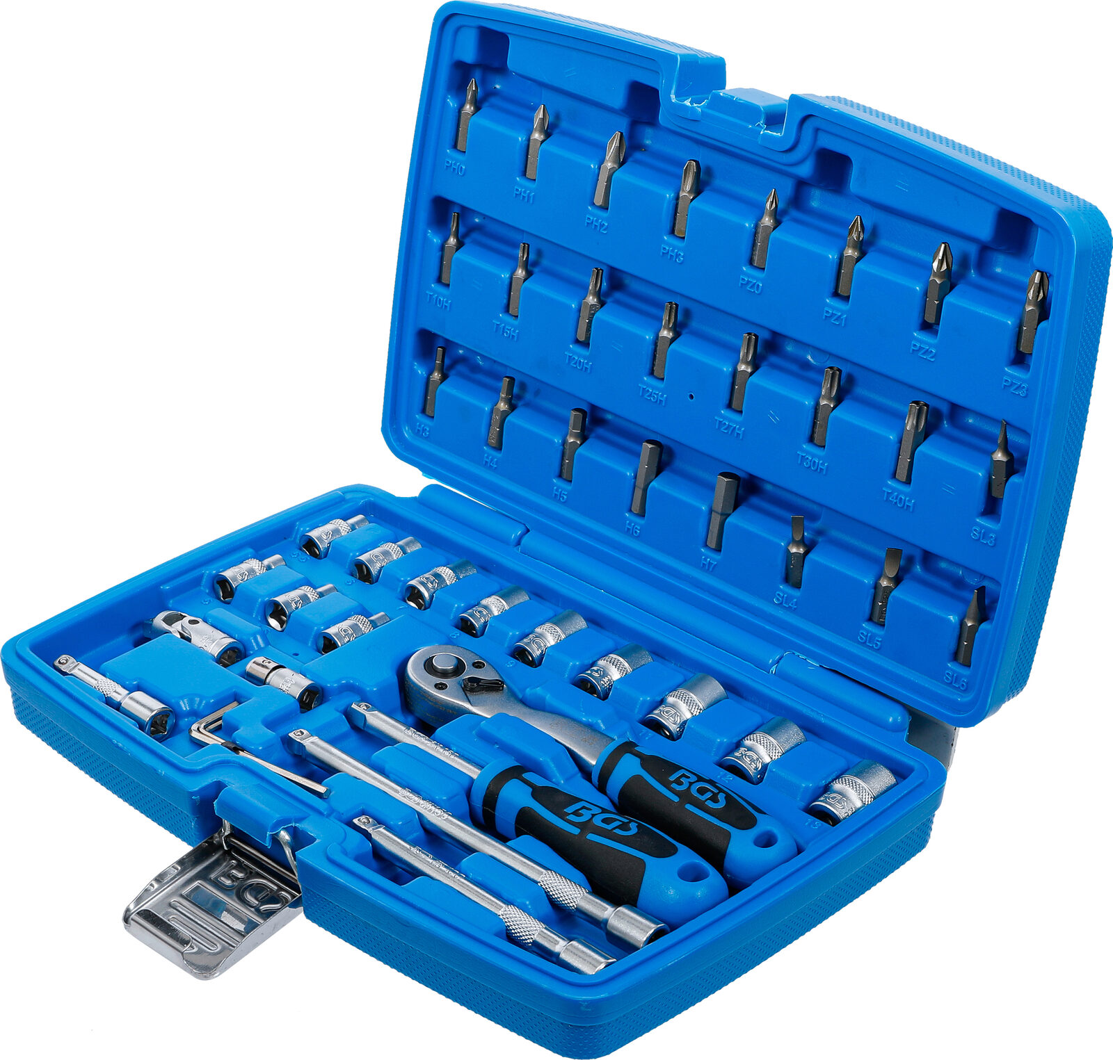BGS technic Socket Set, 6.3 mm (1/4") Drive, 46 pcs. - Image 3