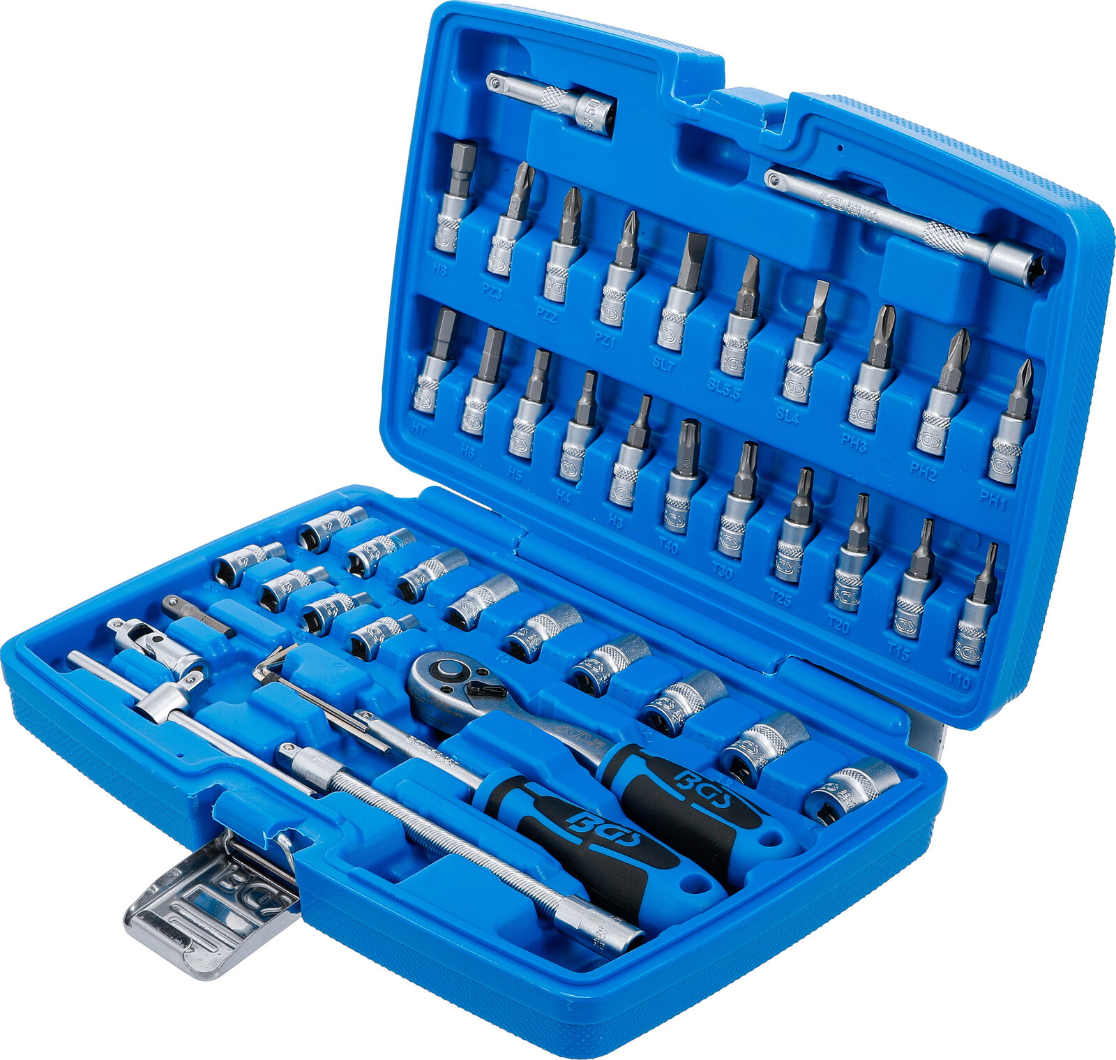 BGS technic Socket Set, 6.3 mm (1/4") Drive, 46 pcs. - Image 3