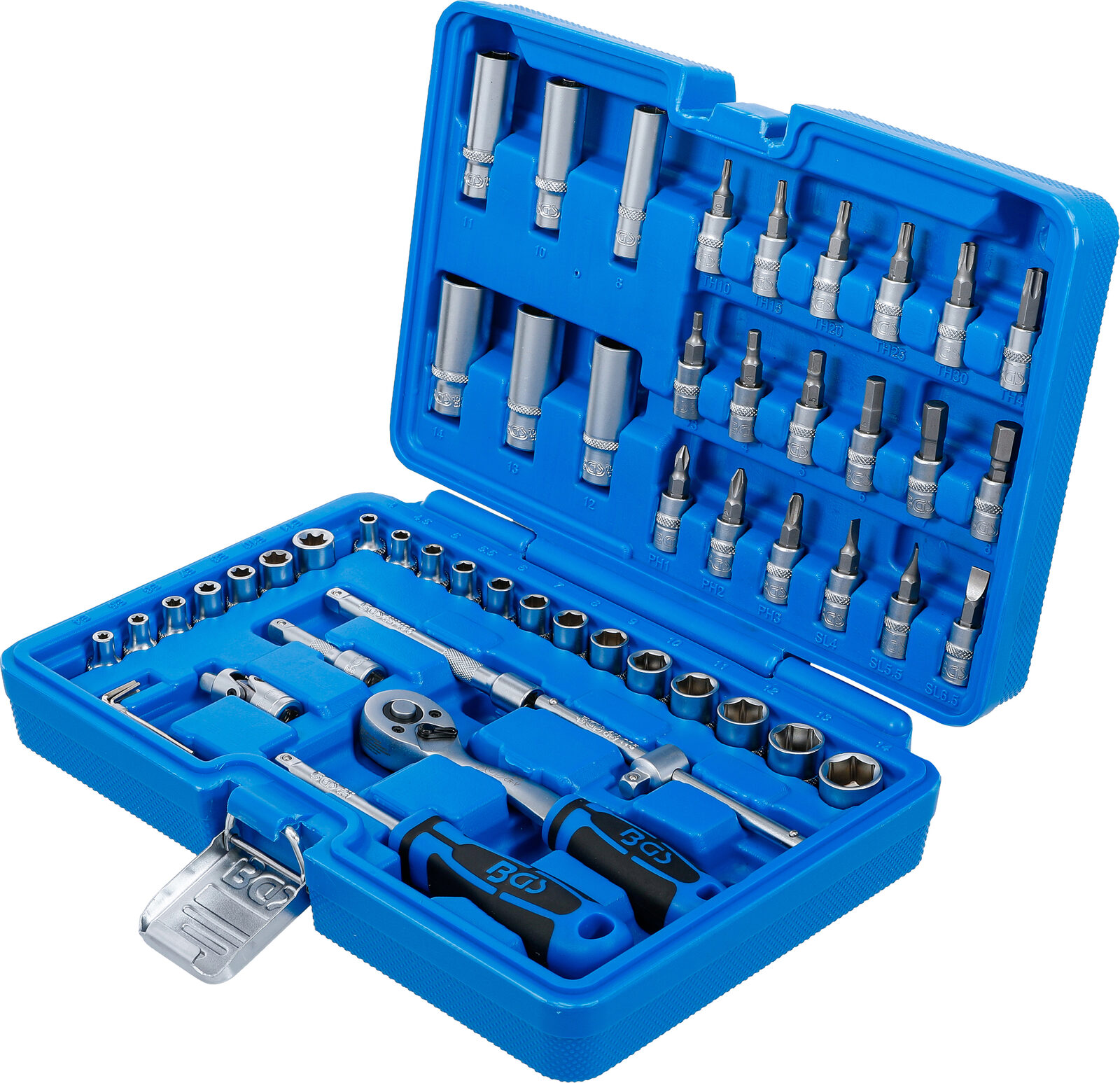 BGS technic Socket Set, 6.3 mm (1/4") Drive, 53 pcs. - Pilt 3