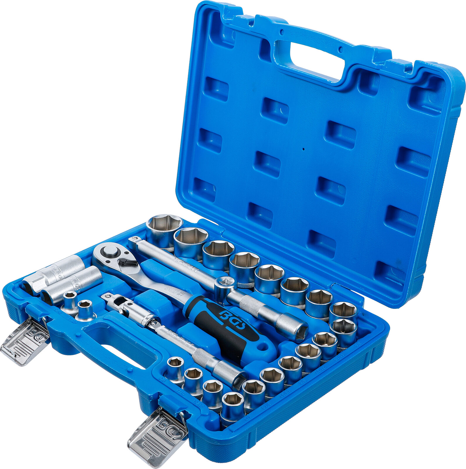 BGS technic Socket Set, 12.5 mm (1/2"), Inch Sizes, 27 pcs. - Image 3