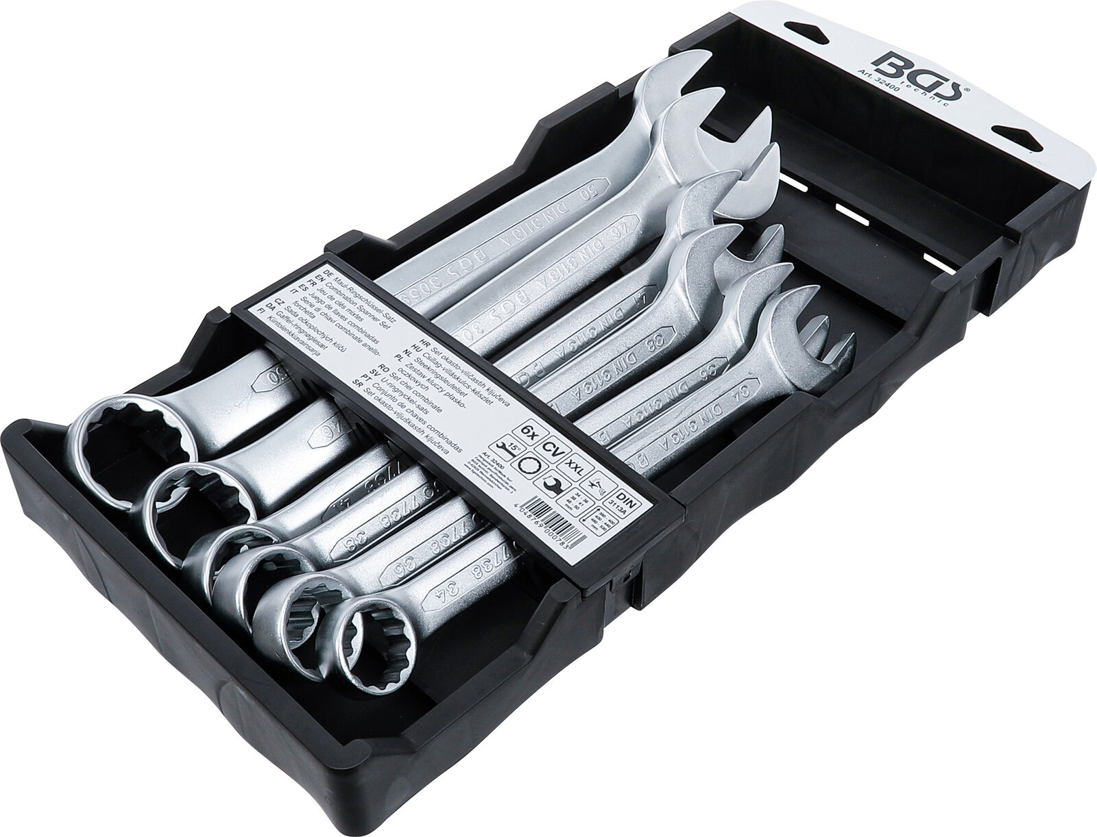 BGS technic Combination Spanner Set, extra long, 34 - 50 mm, 6 pcs. - Image 2