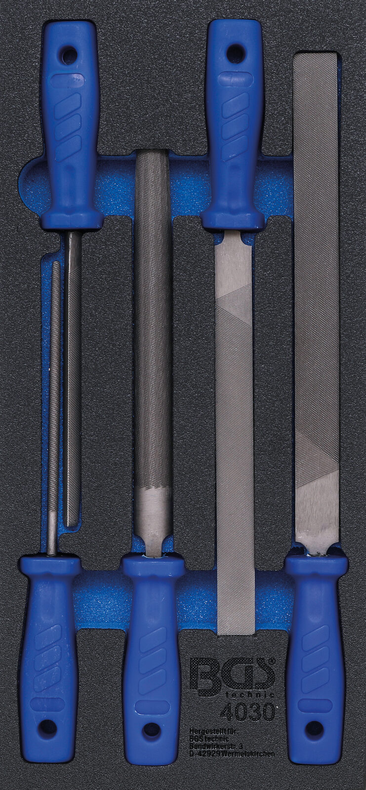 BGS technic Tool Tray 1/3: File Set, 5 pcs.