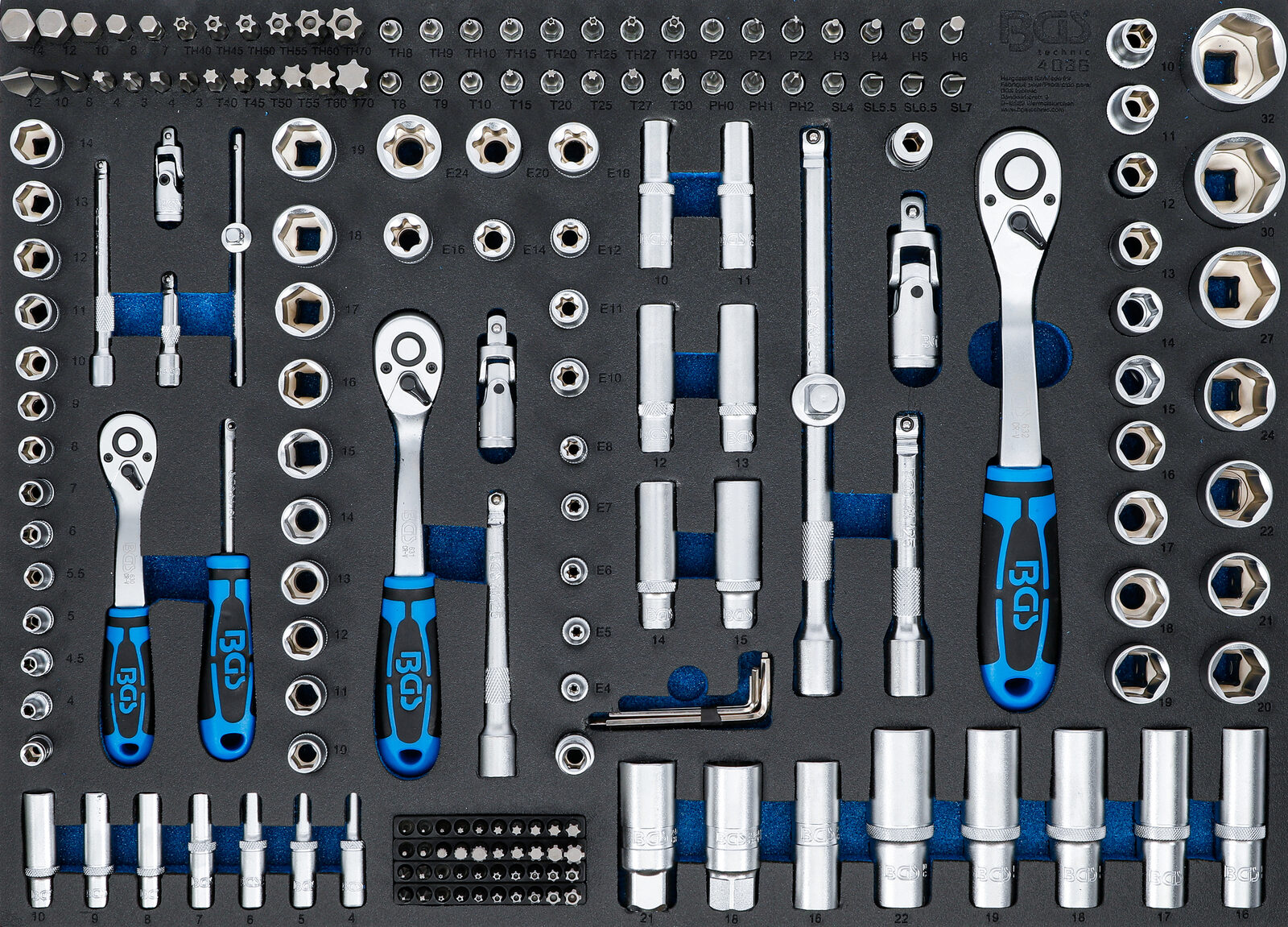 BGS technic Tool Tray 3/3: Socket Set, 192 pcs.